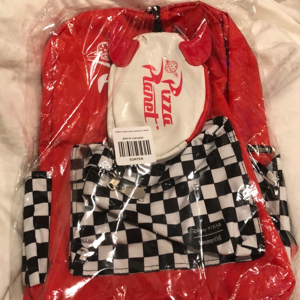 Toy Story Pizza Port Backpack Brand New